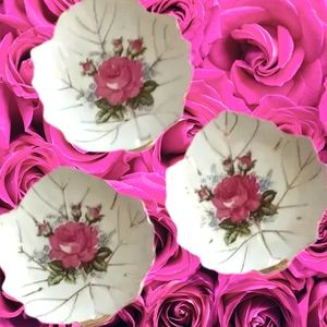 Vintage Occupied Japan Trinket Snack Dishes Set of 3